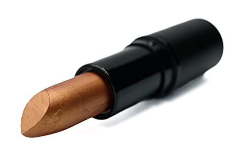 Image of Pure Ziva Bronze Foil Metallic Gold Brown Shiny Pearl Moisturizing Lip Cream Lipstick Color Paraben, Lanolin & Cruelty Free, No Animal Testing