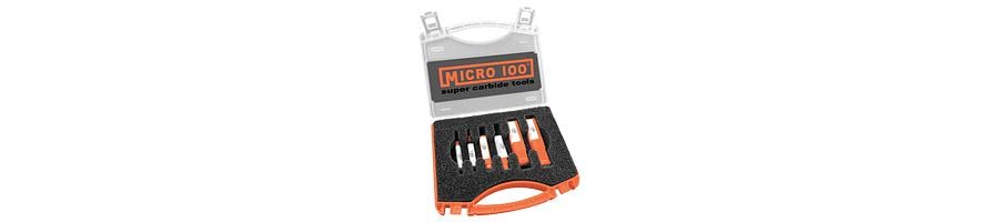Micro 100 DC-0 Combined Drill & Countersinks - 60° Included Angle - Double Ended - 6 Piece Set