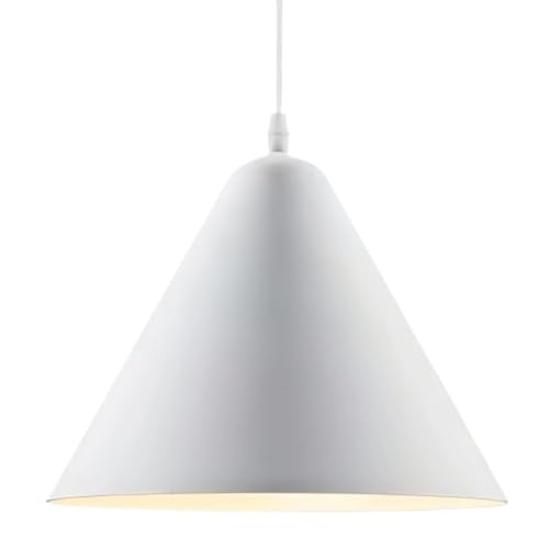 Lámpara colgante bohemia blanca de 25cm estilo sombrilla para iluminación de comedor elegante