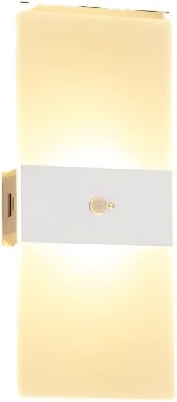 Miniatura 4 de luz sensor interior Lámpara LED De Pared Inalámbrica Con Sensor De Movimiento, Candelabro De Cabecera De Acrílico Recargable Por USB, Accesorio De