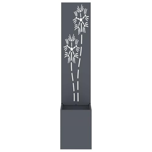 Écran de confidentialité anthracite compact 32x140cm toile résistante