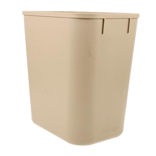 Caneca de basura plástica amarilla rectangular 8L