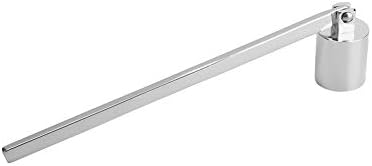 Candle Wick Snuffer, 7.5 * 0.9in Candle Accessory with Long Handle Stainless Steel Wick Snuffers Candle Tool for Putting Out Extinguish Candle Wicks Flame Safely(Silver)