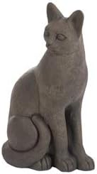 Siamese Cat Statue- Graphite- 15" Tall x 9" W x 6" D