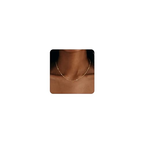 JeweBella Kette Gold Damen Wasserfest Halskette Damen Gold Kette/Herz/Kugel/Rund/Perlenkette 18K Goldkette Silberkette Dünn Choker Kette Damen Silber/Gold Schmuck Geschenke JeweBella Kette Gold Damen Wasserfest Halskette Damen Gold Kette/Herz/Kugel/Rund/Perlenkette 18K Goldkette Silberkette Dünn Choker Kette Damen Silber/Gold Schmuck Geschenke