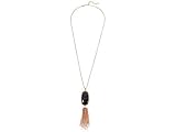 Kendra Scott Rayne Necklace Rose Gold/Black Granite One Size