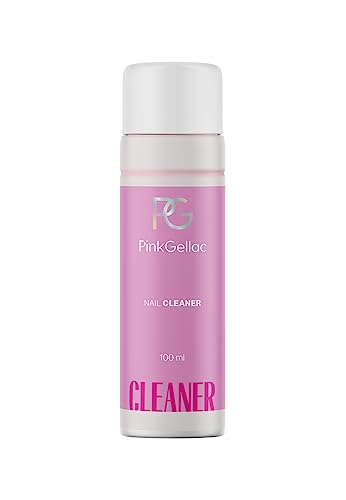 Pink Gellac Cleaner Ongles Degraissant 100 ml - Degraissant Ongle Semi Permanent - Nail Prep Cleaner Ongles de Qualité Salon - Soins pour le Ongle Fabriqué...