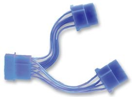 LEAD, 4 PIN MOLEX, UV REACTIVE, BLUE BPSCA