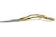 Stickschere von Madeira, vergoldet, 10 cm, 2-fach gebogen