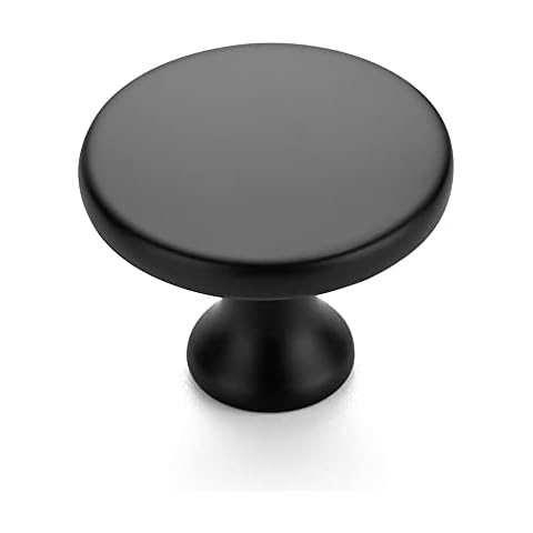 Ravinte 1-1/4 Inch Black Cabinet Knobs Cover