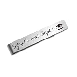 Aelciyue 2026 Graduation Gifts for Men - Inspirational Gifts for Men Friends Graduation Keepsake Silver Tie Clips for Men's Jewelry High School College Graduates Gift for Friends