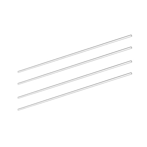 Image of DMiotech 4 Pack 5 /32 inch x 10 inch Acrylic Round Rod Solid Plastic PMMA Bar Stick for DIY Crafts Clear