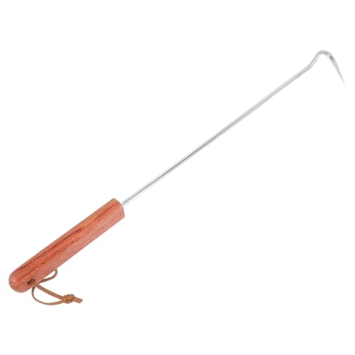DECHOUS Sturdy Meat Flipper Hook Bbq Grilling Tool with Comfortable Grip for Outdoor Camping Barbecue Durable Meat Cooking Tool for Even Food Flipping and Turning