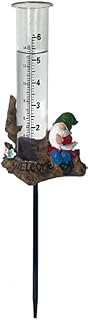 SOBLUING Gnome Rain Gauge for the Garden, Outdoor Rain Gauge with Stand, Decorative Rain Gauges for Yard, Patio, Lawn