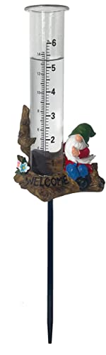 SOBLUING Zwerg Regenmesser für den Garten, Outdoor Regenmesser mit Ständer, Deko Regenmesser für Hof, Terrasse, Rasen Cover