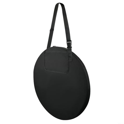 TONIXY Bandeja de ducha plegable para camping, bolsa de almacenamiento de tienda de campaña de tela Oxford con correa ajustable para playa, camping al aire libre