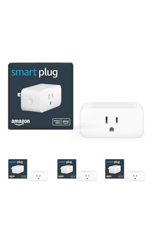 Amazon Smart Plug, Works with Alexa, Simple Setup, Endless Possibilities (4-Pack)