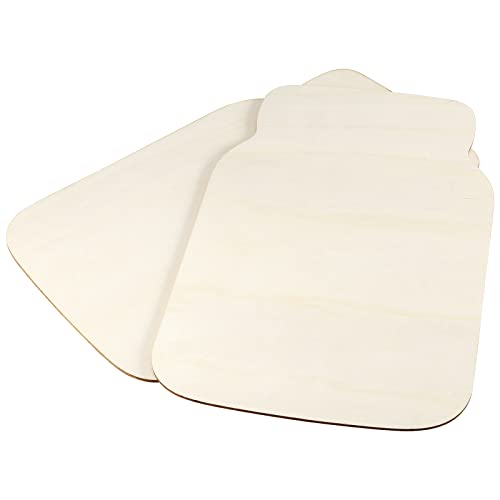 Sinjeun 24 Pieces 12 Inch Wooden Mason Jar Cutouts, Natural Blank Mason Jar Wood Shape, Unfinished Wood Mason Jar Ornaments For Painting, Diy Crafts And Home Decorations #TOP4