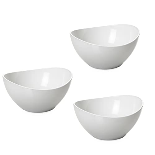 Omada Design 3 Ciotole Piccole in Plastica Bicolore 30 cl, Infrangibili, Impilabili, Lavabili in Lavastoviglie, Made in Italy, Linea Trendy