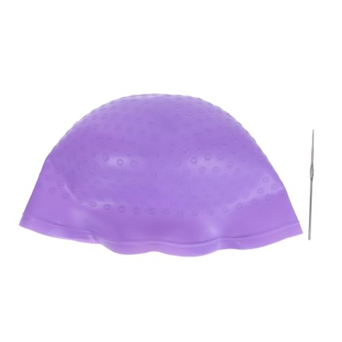Anneome Gorro de Silicona para Mechas Reutilizable para Teñir Cabello con Gancho para Resaltar Cómodo Adecuado para Tipo de Cabello y Salón o Casa