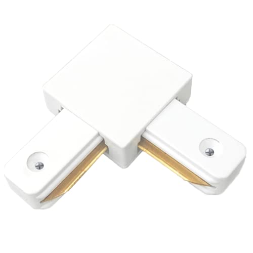 Juno Track L Connector, L-Type Single Circuit 2-Wire-1 Track Lighting Connectors For J&L Type Track System Track Lighting Accessories 110V #TOP14