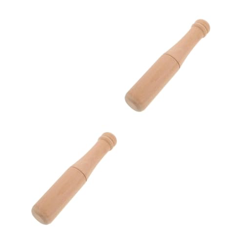 KALLORY Solid Wood Mini Hammer Durable Educational with Smooth Slip Handle Lightweight Household Hammer for Crafting and DIY Projects