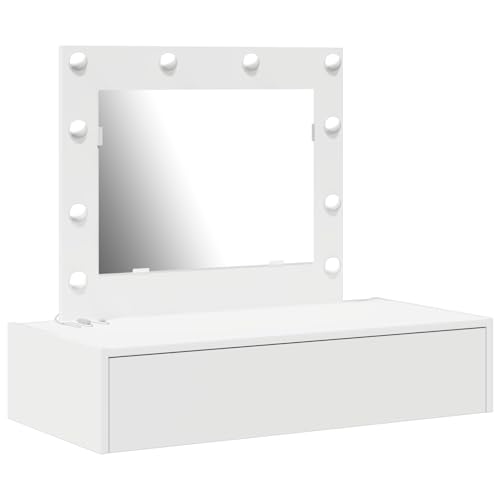 VidaXL Mesa de Vanidad Moderna con Luces