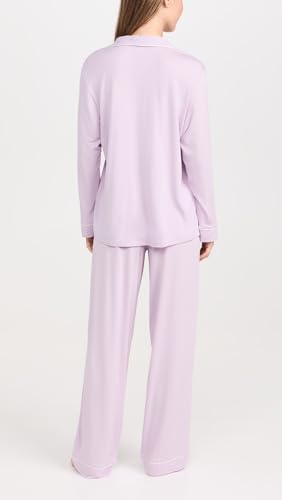 Image of Eberjey Gisele Classic Women's Pajama Set | Long Sleeve Shirt + Long Pants