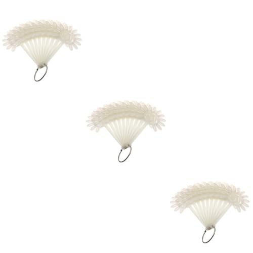 BELLIFFY Tester Per Smalti 3 Pz Smalti Per Unghie Tabellone Per Nail Art Esposizione Smalti Per Unghie Display Per Nail Art a Ventaglio Espositore Per Unghie