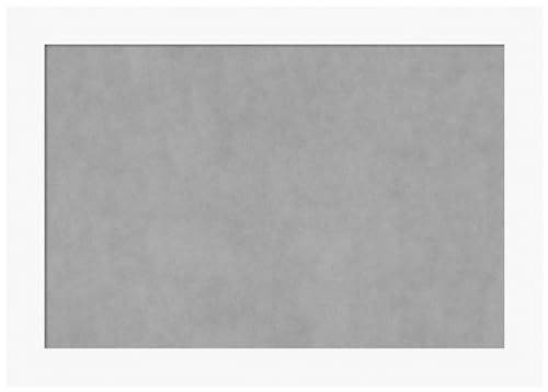 Amanti Art White Framed Magnetic Board, 41x29, Casual Office Decor
