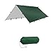 FytStycale Folding Tent Shelter Camping Tarp Waterproof 118x118inch Multifunctional Lightweight Portable for Hiking Rain Cover Canopy, Green