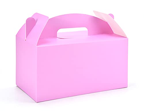 HUAPRINT Lot de 30 grandes boîtes à friandises roses en vrac, 24 x 12,7 x 12,7 cm, boîtes à friandises pour fête d'anniversaire, fête prénatale, mariage, Noël