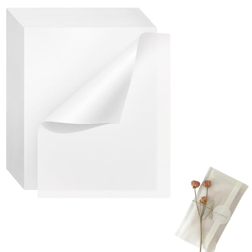 Gersoniel 200 Pack Glassine Paper 8.5" x 11" Glassine Paper Sheets for Photos, Drawings, Artwork, Arts and Crafts, DIY Projects, Food, and Baked Goods by Gersoniel - Used condition - US$21.84