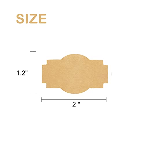 1000 Pcs Jar Labels Stickers, Blank Stickers, Holiday Present Stickers, Kraft Paper Sticker Labels For Gifts, Bottles, Containers And Jars (L-3637, 1.2X2Inch) #TOP2