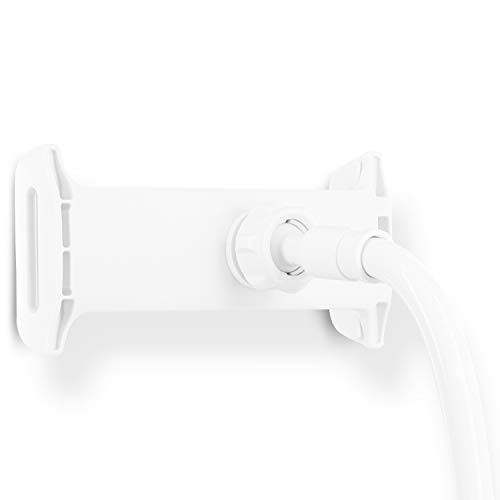 Aduro Solid-Grip iPad Stand Holder 360 Adjustable Universal Gooseneck Lazy Tablet Stand for Desk – Swivel Durable Rubberized Video Mount for Recording Holder (White)
