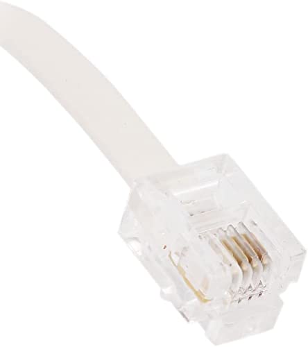 XYWHPGV RJ11 6P4C Band F Socket Telephone Adapter ADSL Splitter for Landline Telephone, White (c54c1 62dcf 48604 0e802 9c5c0 446d5