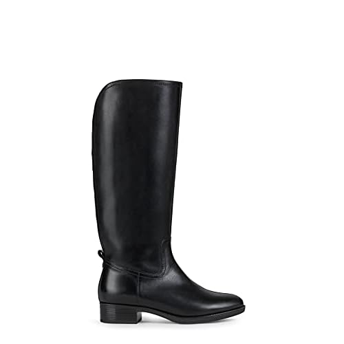 Geox Mädchen D Felicity A Stiefel, Schwarz, 38.5 EU