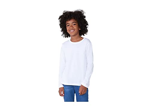 Camiseta Básica Infantil Unissex Manga Longa Hering Kids - Branco 006