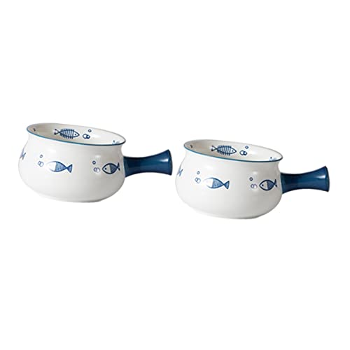 UPKOCH 2 Uds De Porciones De Porcelana Tazón De Chile Desayuno Porción Instantánea Sopa...