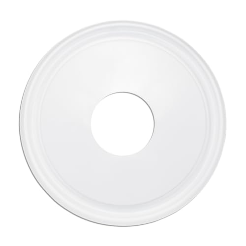 EIFHYT Molded Nylon Ceiling Medallion for Light Fixtures and Ceiling Fans 13OD x 4ID x 1-1/8P (Fits Canopies up to 10-1/4) White