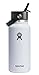 Produktbild Hydro Flask Weithals-Trinkflasche, Flex-Trinkhalmkappe, 946 ml, Weiß
