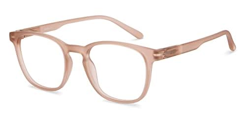 Image of HUSTLR Lenskart | Zero Power Bluecut & Antiglare Computer Eyeglasses | Full Rim Square Shape | As Seen On Shark Tank | For Men & Women | Medium | LB E14058-W