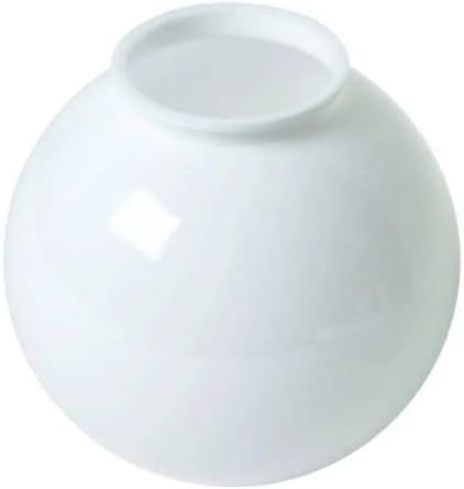 Lamp Post Globes Replacement | 8" Diameter | Smooth Textured | Made In USA | Fluorolite Plastics (Fitter Neck, Bronze)