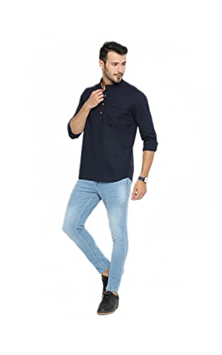 Image of Spykar Men Cotton Slim Fit Shirts - Full Sleeves