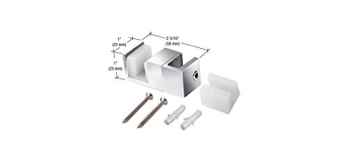 Guide de porte acier inoxydable rechange panneau fixe douche Serug2ps