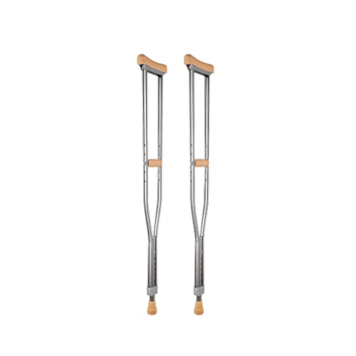 Béquilles doubles avec tissu d'aide confortable et embout de marche stable
