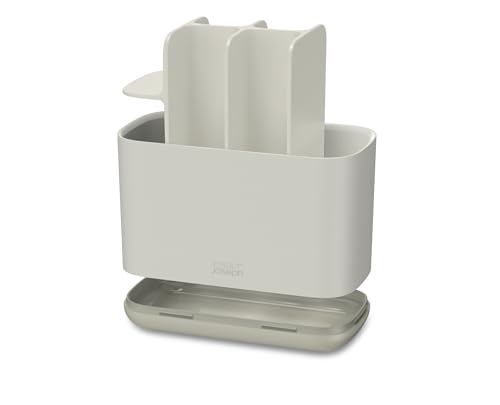 Joseph Joseph Easy-Store - Zahnbürstenhalter Caddy, Aufbewahrung im Badezimmer, groß - Matte Oberfläche, Beige – Ansicht 3