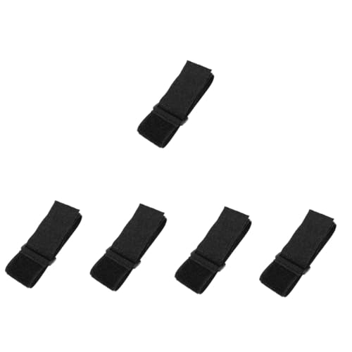 Toddmomy 5pcs Shin Guard Replacement Strap Adjustable Sports Leg Strap for Baseball Soccer Wear-Resistant Design for Catchers Gear Black Elastic Fastening System