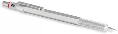 for Pencil 0.5mm Silver Knurled with Red Letters