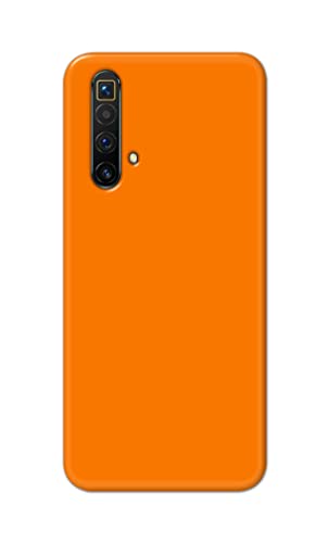 Image of Plain Orange Hard Back Case Cover for Realme X3 / X50 5G / X3 SuperZoom Back Cover -(J5) VNS2229